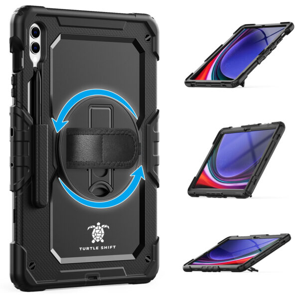Turtle Shift Extreme Protection 360 Backcase Case Tab S10 Plus / Tab S9 Plus / Tab S9 FE Plus - 12.4 inches - Black - Image 9