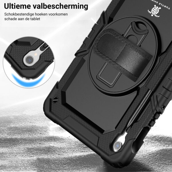 Turtle Shift Extreme Protection 360 Backcase Hoes Tab S9 FE / Tab S9 - 11 inch - Zwart - Afbeelding 8