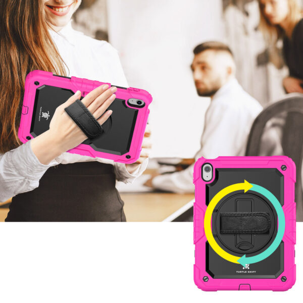 Turtle Shift Extreme Protection 360 Backcase Hoes iPad 11 en iPad 10 - 10.9 inch - Roze - Afbeelding 4