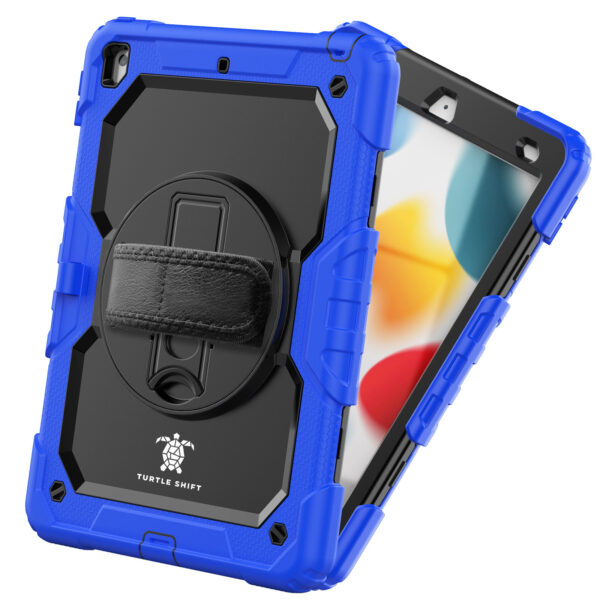 Turtle Shift Extreme Protection 360 Backcase Hoes iPad 9 2021 / iPad 8 2020 / iPad 7 2019 - 10.2 inch - Blauw - Afbeelding 10