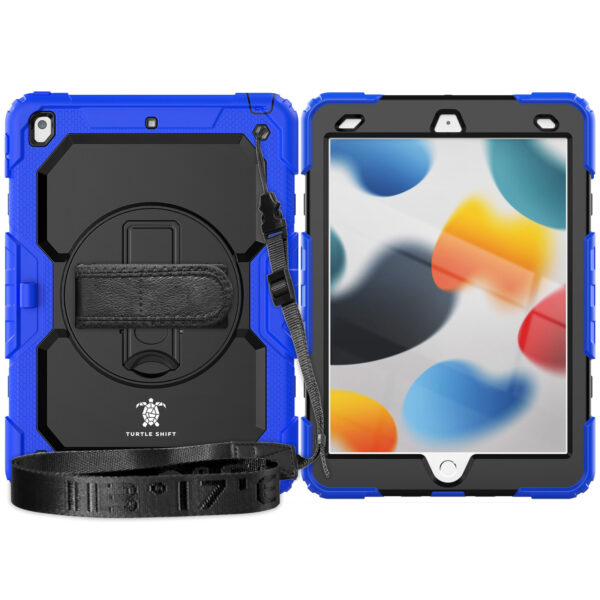 Turtle Shift Extreme Protection 360 Backcase Hoes iPad 9 2021 / iPad 8 2020 / iPad 7 2019 - 10.2 inch - Blauw - Afbeelding 2