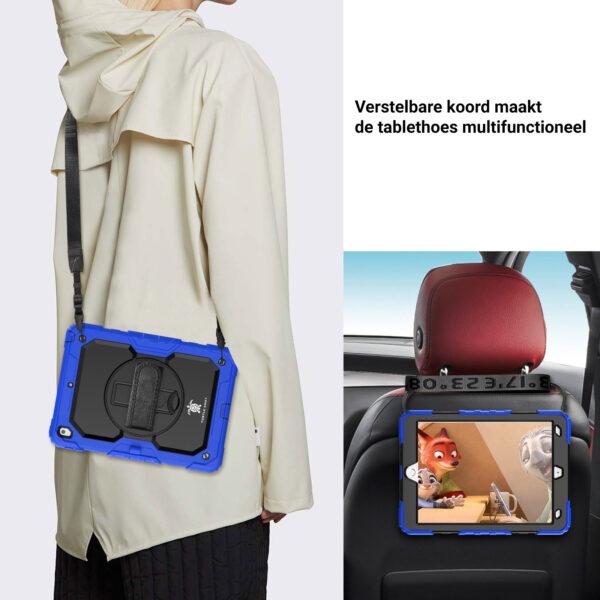 Turtle Shift Extreme Protection 360 Backcase Hoes iPad 9 2021 / iPad 8 2020 / iPad 7 2019 - 10.2 inch - Blauw - Afbeelding 7