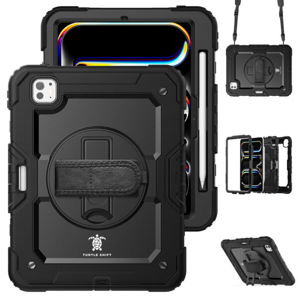 Turtle Shift Extreme Protection 360 Backcase Case Case iPad Pro M4 2024 - 11 inch - Black