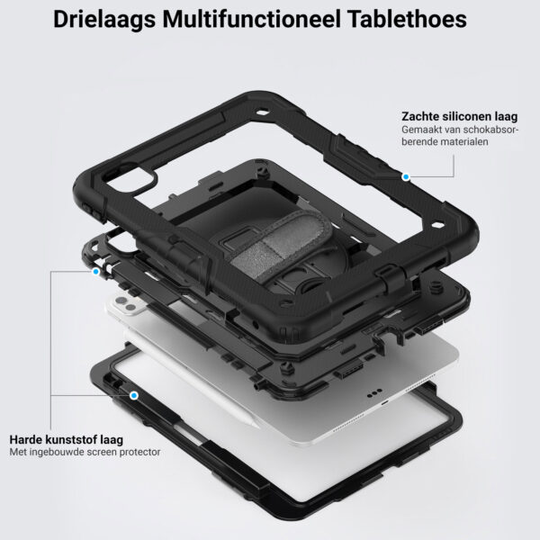 Turtle Shift Extreme Protection 360 Backcase Case Case iPad Pro M4 2024 - 11 inch - Black - Image 3