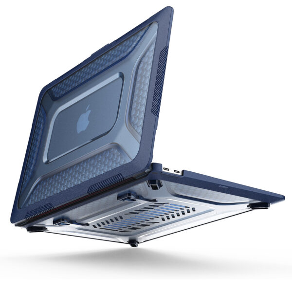 Turtle Shift Laptopcover Shield MacBook Air 13' inch - 2020 en 2018 - A2337 / A2179 / A1932 - Blauw - Afbeelding 4