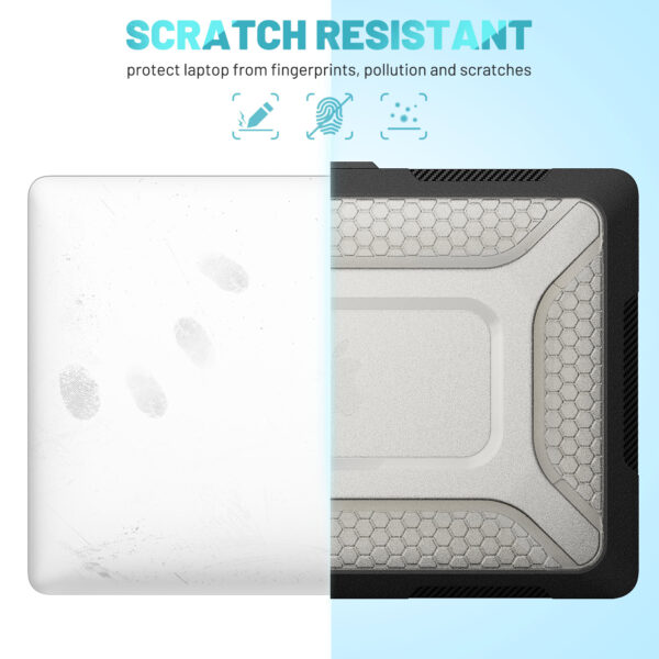 Turtle Shift Laptopcover Shield MacBook Air 13' inch - 2020 en 2018 - A2337 / A2179 / A1932 - Zwart - Afbeelding 10