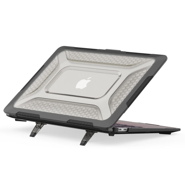 Turtle Shift Laptopcover Shield MacBook Air 13' inch - 2020 en 2018 - A2337 / A2179 / A1932 - Zwart - Afbeelding 5