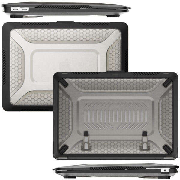 Turtle Shift Laptopcover Shield MacBook Air 13' inch - 2020 en 2018 - A2337 / A2179 / A1932 - Zwart - Afbeelding 6