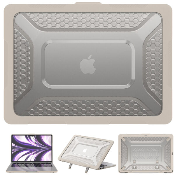 Turtle Shift Laptopcover Shield MacBook Air 13.6' inch - 2024 / 2022 - A2681 / A3113 - Beige