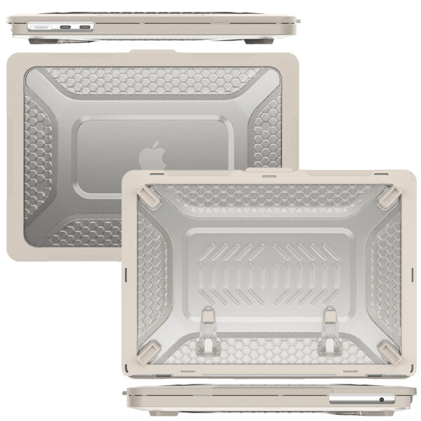 Turtle Shift Laptopcover Shield MacBook Air 13.6' inch - 2024 / 2022 - A2681 / A3113 - Beige - Afbeelding 6