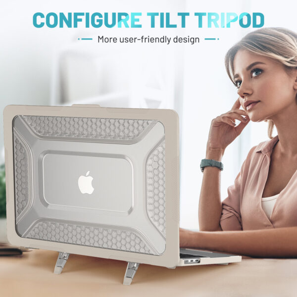 Turtle Shift Laptopcover Shield MacBook Air 13.6' inch - 2024 / 2022 - A2681 / A3113 - Beige - Afbeelding 9