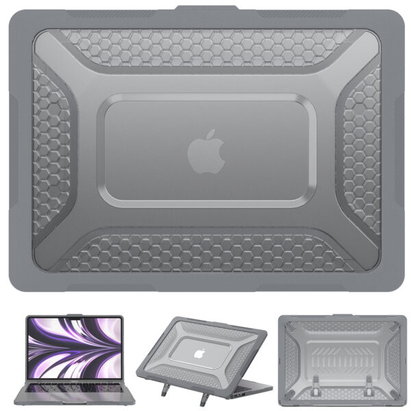 Turtle Shift Laptopcover Shield MacBook Air 13.6' inch - 2024 / 2022 - A2681 / A3113 - Grijs