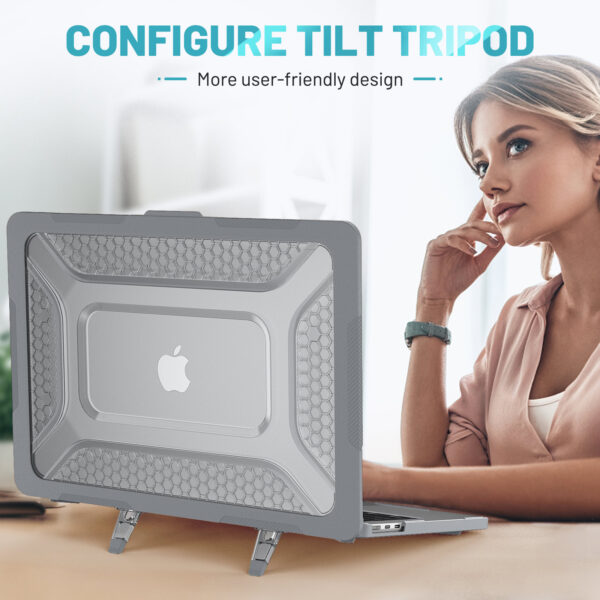 Turtle Shift Laptopcover Shield MacBook Air 13.6' inch - 2024 / 2022 - A2681 / A3113 - Grijs - Afbeelding 10
