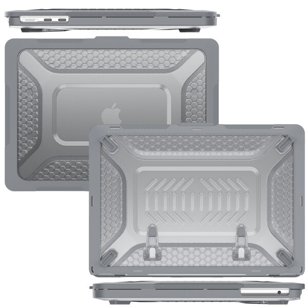 Turtle Shift Laptopcover Shield MacBook Air 13.6' inch - 2024 / 2022 - A2681 / A3113 - Grijs - Afbeelding 5