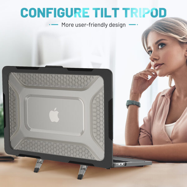 Turtle Shift Laptopcover Shield MacBook Air 13.6' inch - 2024 / 2022 - A2681 / A3113 - Zwart - Afbeelding 10