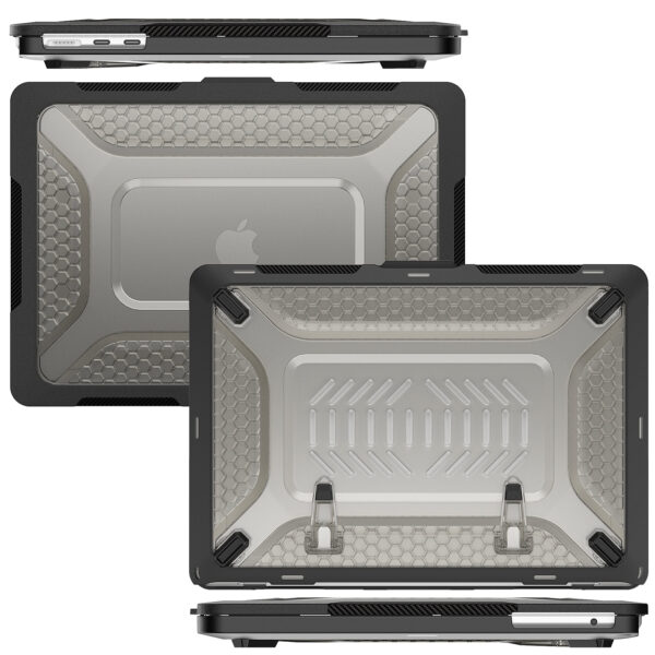 Turtle Shift Laptopcover Shield MacBook Air 13.6' inch - 2024 / 2022 - A2681 / A3113 - Zwart - Afbeelding 5