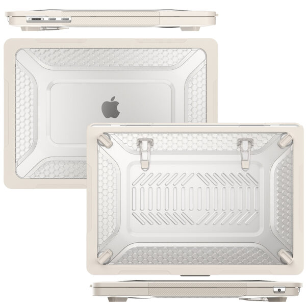 Turtle Shift Laptopcover Shield MacBook Air 15.3' inch - 2024 / 2023 - A2941 / A3114 - Beige - Afbeelding 6