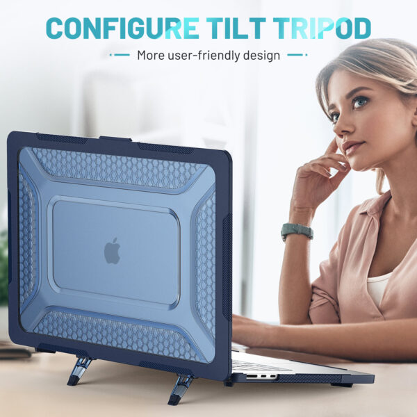 Turtle Shift Laptopcover Shield MacBook Air 15.3' inch - 2024 / 2023 - A2941 / A3114 - Blauw - Afbeelding 10