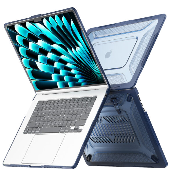 Turtle Shift Laptopcover Shield MacBook Air 15.3' inch - 2024 / 2023 - A2941 / A3114 - Blauw - Afbeelding 11