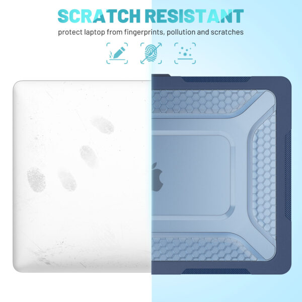 Turtle Shift Laptopcover Shield MacBook Air 15.3' inch - 2024 / 2023 - A2941 / A3114 - Blauw - Afbeelding 4