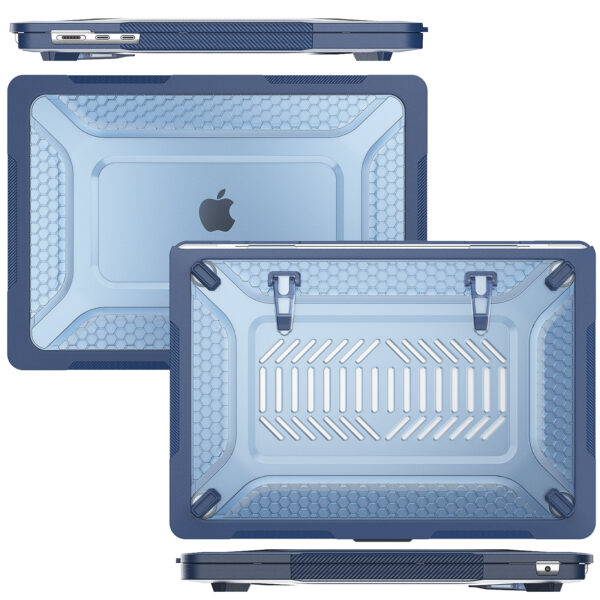 Turtle Shift Laptopcover Shield MacBook Air 15.3' inch - 2024 / 2023 - A2941 / A3114 - Blauw - Afbeelding 7