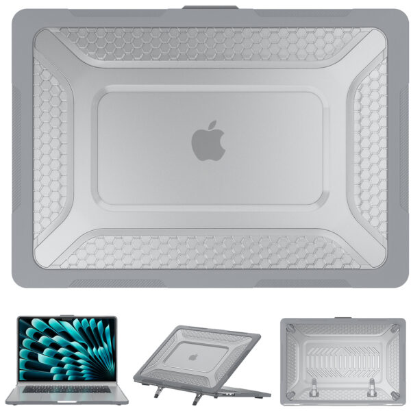 Turtle Shift Laptopcover Shield MacBook Air 15.3' inch - 2024 / 2023 - A2941 / A3114 - Grijs