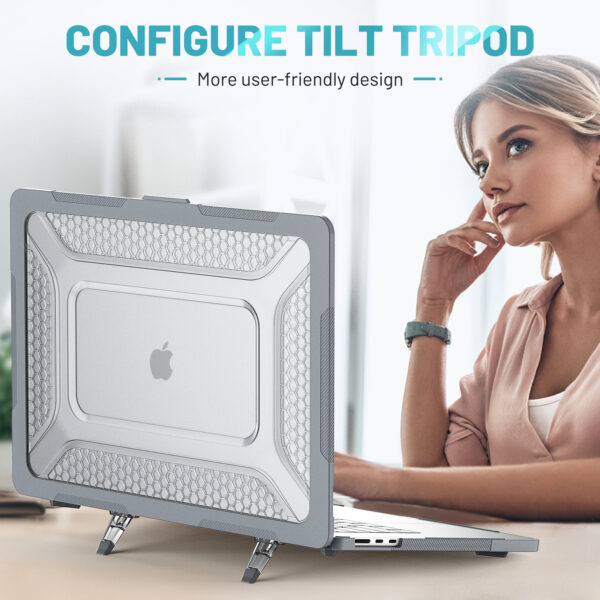 Turtle Shift Laptopcover Shield MacBook Air 15.3' inch - 2024 / 2023 - A2941 / A3114 - Grijs - Afbeelding 10