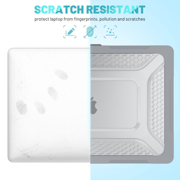 Turtle Shift Laptopcover Shield MacBook Air 15.3' inch - 2024 / 2023 - A2941 / A3114 - Grijs - Afbeelding 4