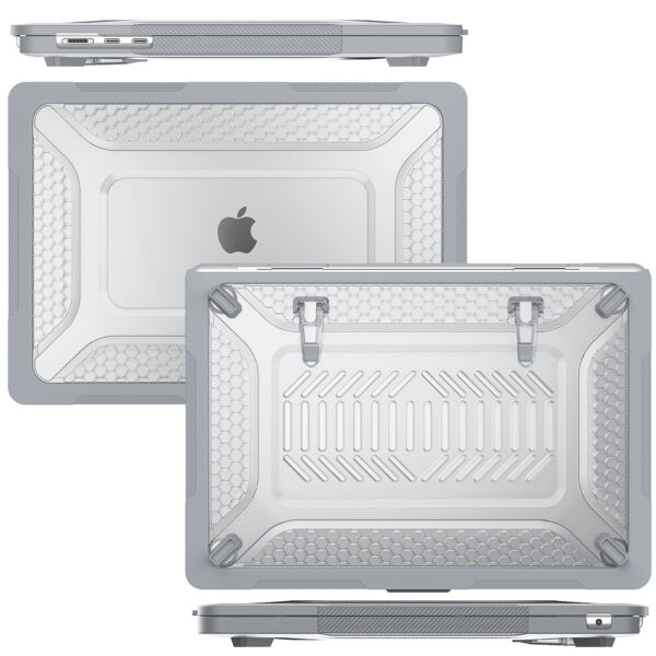 Turtle Shift Laptopcover Shield MacBook Air 15.3' inch - 2024 / 2023 - A2941 / A3114 - Grijs - Afbeelding 6