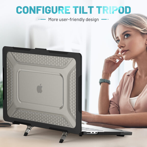 Turtle Shift Laptopcover Shield MacBook Air 15.3' inch - 2024 / 2023 - A2941 / A3114 - Zwart - Afbeelding 10