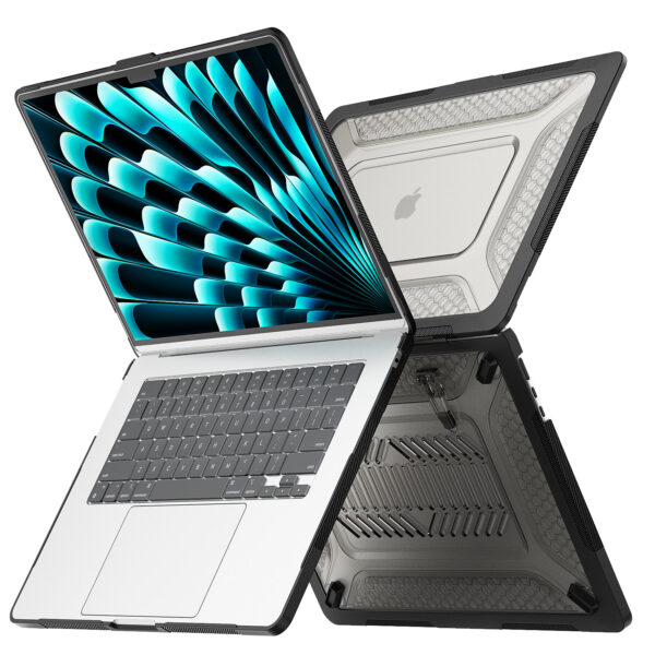 Turtle Shift Laptopcover Shield MacBook Air 15.3' inch - 2024 / 2023 - A2941 / A3114 - Zwart - Afbeelding 11