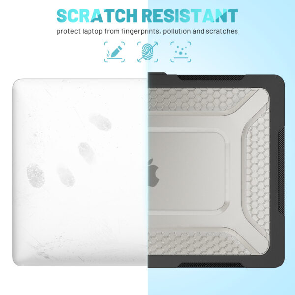 Turtle Shift Laptopcover Shield MacBook Air 15.3' inch - 2024 / 2023 - A2941 / A3114 - Zwart - Afbeelding 4