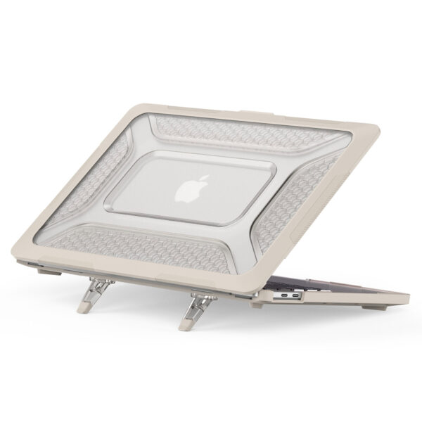 Turtle Shift Laptopcover Shield MacBook Pro 13' inch - 2022 / 2020 / 2018 - A2338 / A2289 / A2251 / A2159 / A1989 / 
A1706 / A1708 - Beige - Afbeelding 5
