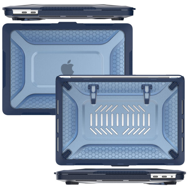 Turtle Shift Laptopcover Shield MacBook Pro 13' inch - 2022 / 2020 / 2018 - A2338 / A2289 / A2251 / A2159 / A1989 / 
A1706 / A1708 - Blauw - Afbeelding 6