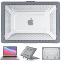 Turtle Shift Laptopcover Shield MacBook Pro 13′ inch – 2022 / 2020 / 2018 – A2338 / A2289 / A2251 / A2159 / A1989 / 
A1706 / A1708 – Grijs