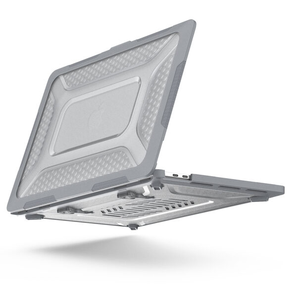 Turtle Shift Laptopcover Shield MacBook Pro 13' inch - 2022 / 2020 / 2018 - A2338 / A2289 / A2251 / A2159 / A1989 / 
A1706 / A1708 - Grijs - Afbeelding 4
