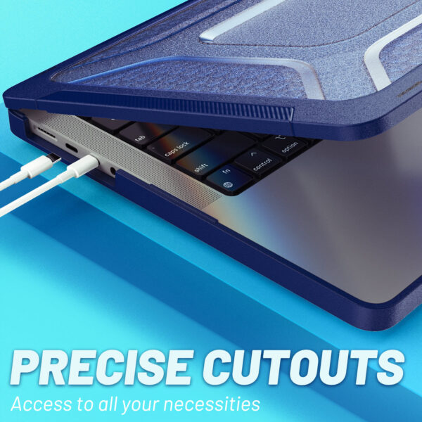 Turtle Shift Laptopcover Shield MacBook Pro 14' inch - 2023 / 2021 - A2442 / A2779 / A2918 / A2992 - Blauw - Afbeelding 7