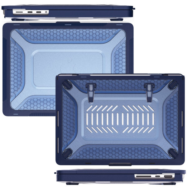 Turtle Shift Laptopcover Shield MacBook Pro 14' inch - 2023 / 2021 - A2442 / A2779 / A2918 / A2992 - Blauw - Afbeelding 8
