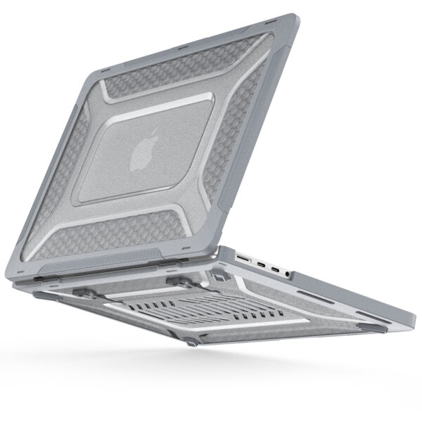 Turtle Shift Laptopcover Shield MacBook Pro 14' inch - 2023 / 2021 - A2442 / A2779 / A2918 / A2992 - Grijs - Afbeelding 4