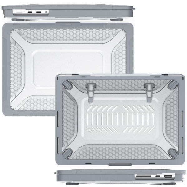 Turtle Shift Laptopcover Shield MacBook Pro 14' inch - 2023 / 2021 - A2442 / A2779 / A2918 / A2992 - Grijs - Afbeelding 6