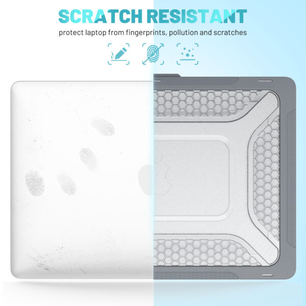 Turtle Shift Laptopcover Shield MacBook Pro 14' inch - 2023 / 2021 - A2442 / A2779 / A2918 / A2992 - Grijs - Afbeelding 8