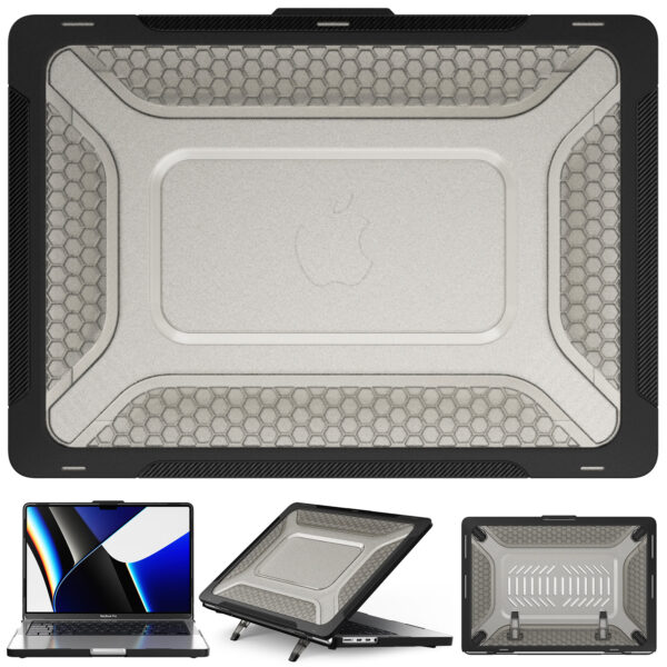 Turtle Shift Laptopcover Shield MacBook Pro 14' inch - 2023 / 2021 - A2442 / A2779 / A2918 / A2992 - Zwart