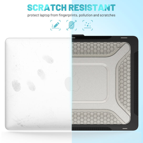 Turtle Shift Laptopcover Shield MacBook Pro 14' inch - 2023 / 2021 - A2442 / A2779 / A2918 / A2992 - Zwart - Afbeelding 10