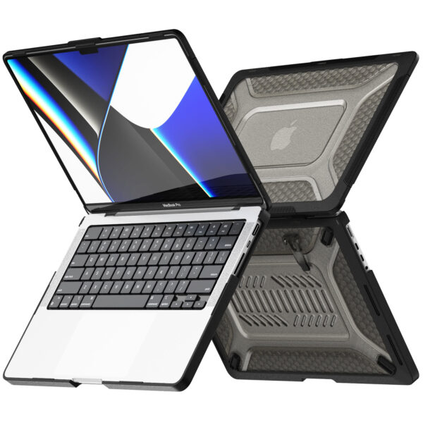 Turtle Shift Laptopcover Shield MacBook Pro 14' inch - 2023 / 2021 - A2442 / A2779 / A2918 / A2992 - Zwart - Afbeelding 12