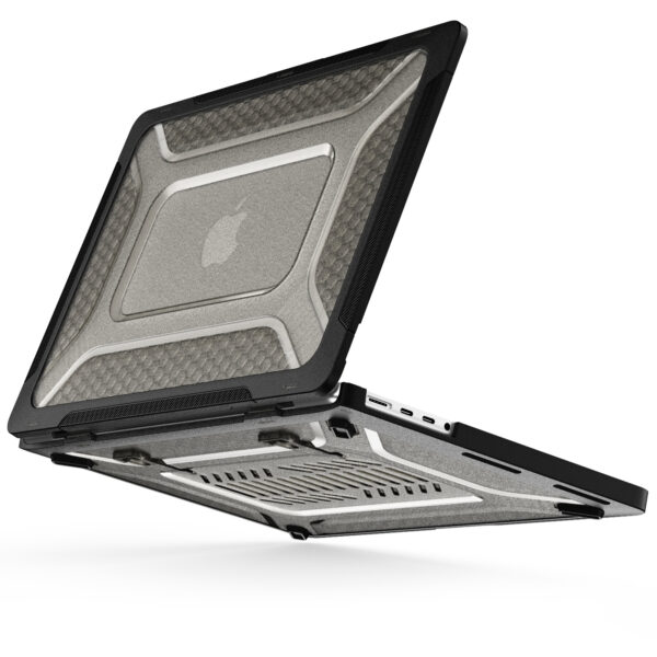Turtle Shift Laptopcover Shield MacBook Pro 14' inch - 2023 / 2021 - A2442 / A2779 / A2918 / A2992 - Zwart - Afbeelding 4