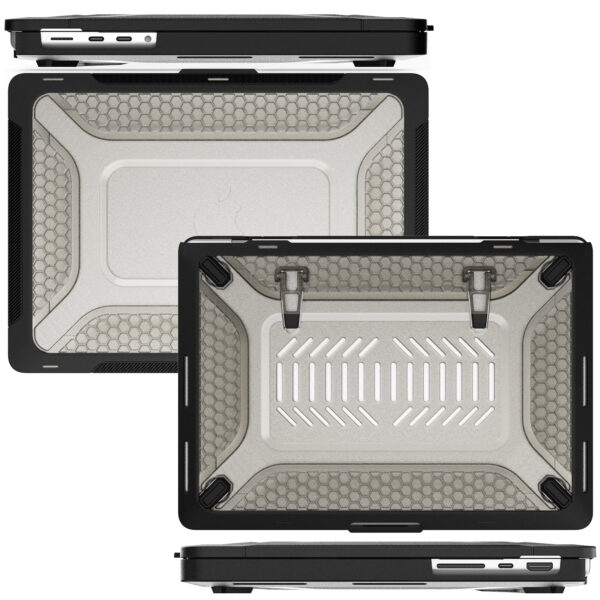 Turtle Shift Laptopcover Shield MacBook Pro 14' inch - 2023 / 2021 - A2442 / A2779 / A2918 / A2992 - Zwart - Afbeelding 6