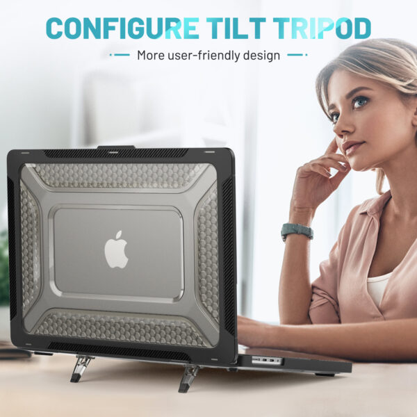 Turtle Shift Laptopcover Shield MacBook Pro 16' inch - 2023 / 2021 - A2485 / A2780 / A2991 - Zwart - Afbeelding 9