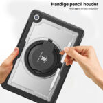 Turtle Shift Perfect Grip Hoes met screen protector Samsung Galaxy Tab A9 Plus - 11 inch 2023 - Transparant - Afbeelding 8