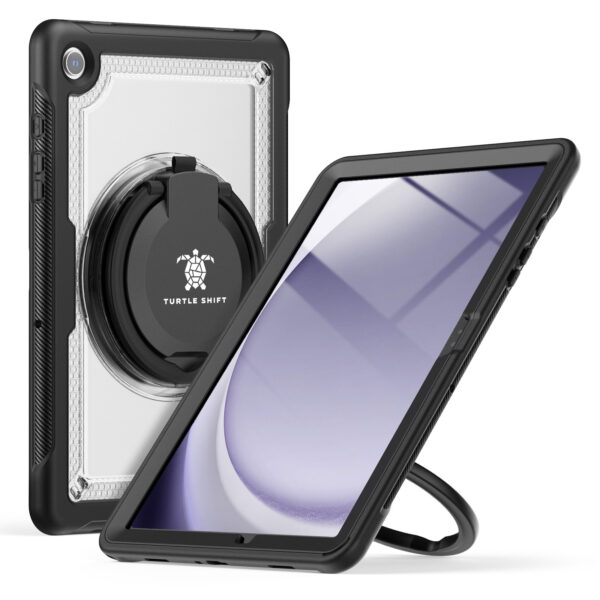 Turtle Shift Perfect Grip Hoes met screen protector Samsung Galaxy Tab A9 Plus - 11 inch 2023 - Transparant - Afbeelding 9