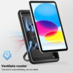 Turtle Shift Perfect Grip Hoes met screen protector iPad 11 en iPad 10 - 10.9 inch - Zwart - Afbeelding 5